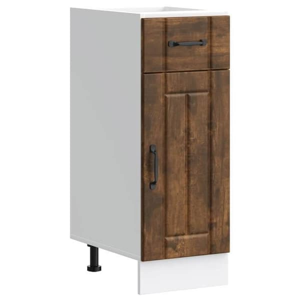 Maison Exclusive - Lucca køkkenarmoire i røgfyldt egetræ, ingeniørtræ Rökt ek