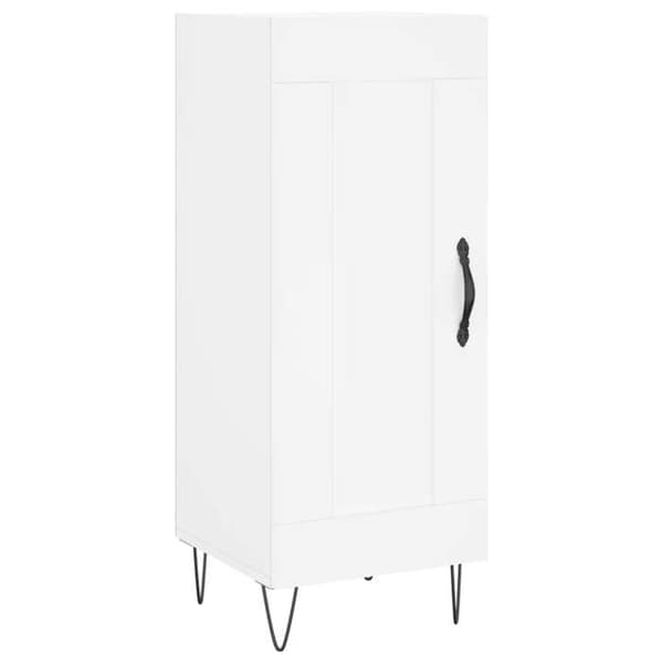 Maison Exclusive - Vit buffé 34,5x34x90 cm ingenjörsträ