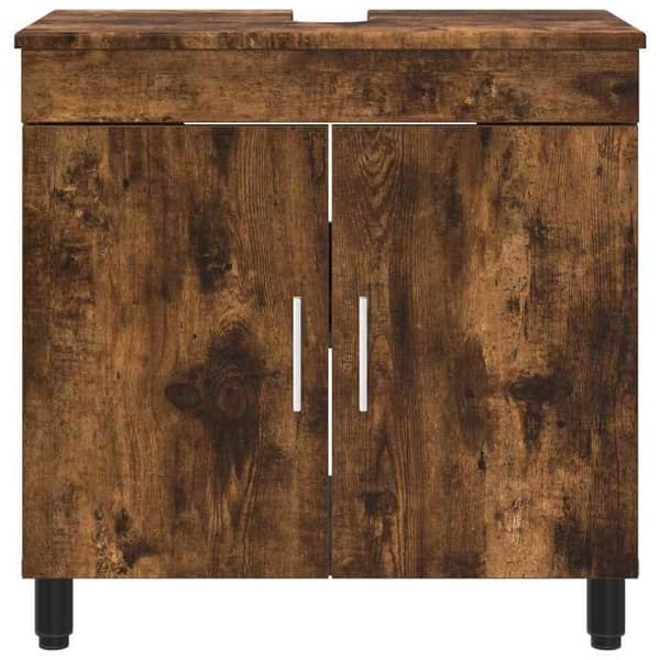 Maison Exclusive - Badeværelsesvaskeskab Røget eg 60 x 35 x 60 cm