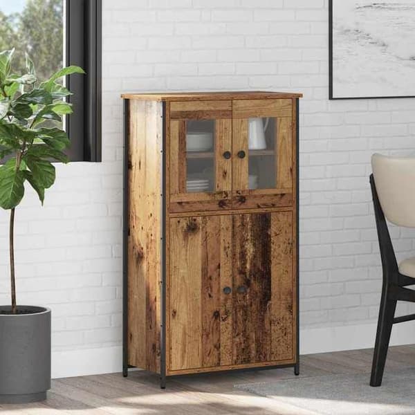 Dressoir - MAISON EXCLUSIVE - Standardmodel - Ingeniørtræ - Metalben - Vægmontering mod væltning
