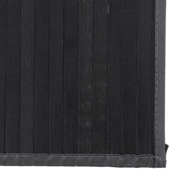 Maison Exclusive - Musta suorakulmainen matto 80x300 cm bambusta