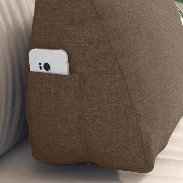 Maison Exclusive - Ryggkudde Brun 45 x 35 x 20 cm tyg