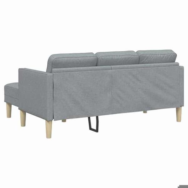 Soffgrupp - EXKLUSIV HEM - Modulär - Ljusgrå - Andningsbar polyester - Träram Ljusgrått