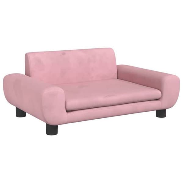 Maison Exclusive - Koiran sänky vaaleanpunainen 70x45x33 cm sametti rosa