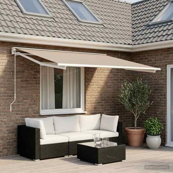 Maison Exclusive - Ersättningsduk för markis Beige 350 x 200 cm Polyester