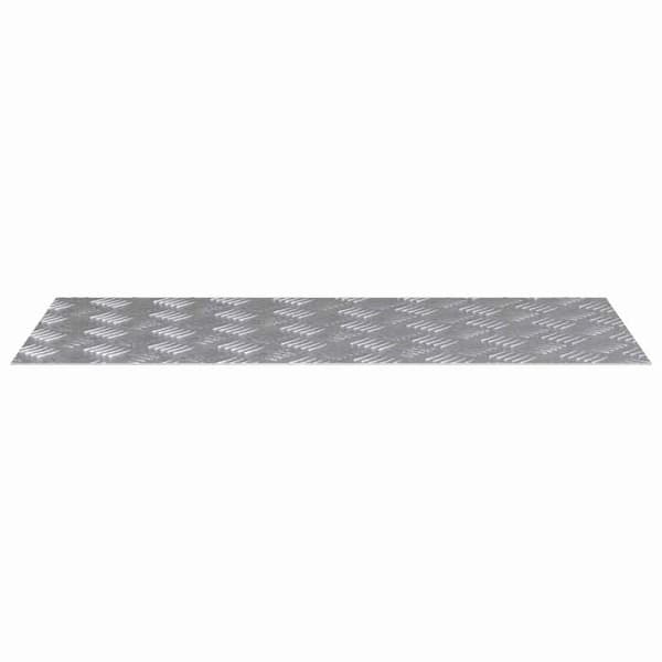 Maison Exclusive - Nez de marche 4 pc 90 x 40 cm Silver Aluminium Rektangulär