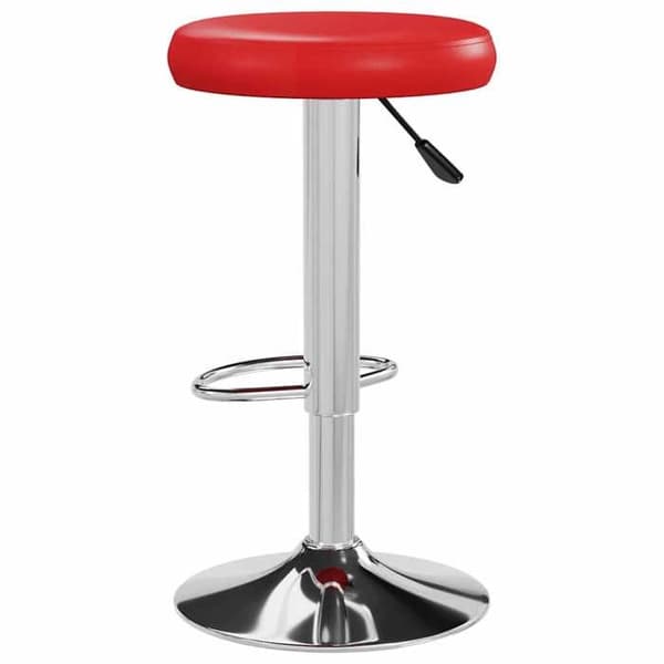 Maison Exclusive - Barstolar set om 2 röd konstläder
