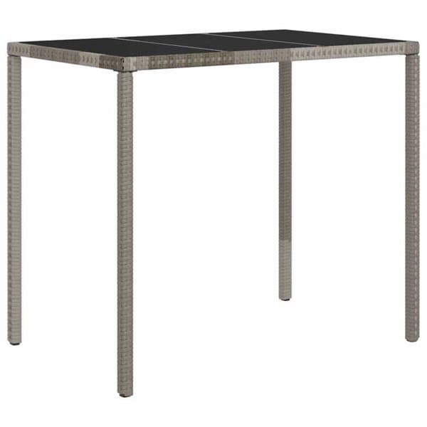 Maison Exclusive - Trädgårdsmöbler 6 delar med kuddar Grå Flätad resin grå