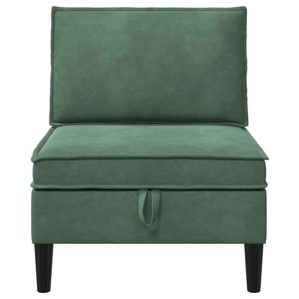 Maison Exclusive - Mellem sofa med opbevaring i havgrøn fløjl