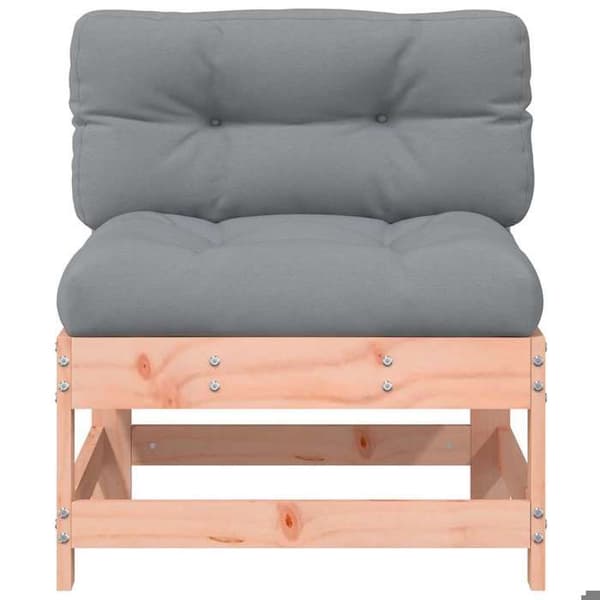 Maison Exclusive - Centrala soffor med kuddar 2 st massiv douglas