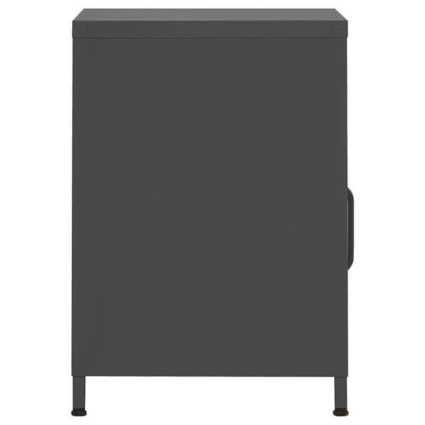 Maison Exclusive - Sängbord Anthracite 35x35x51 cm Stål Anthracit