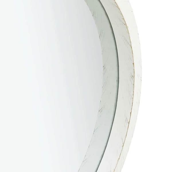 Maison Exclusive - Väggspegel med rem 40 cm Vit
