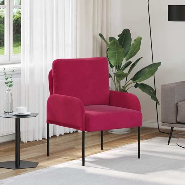 Maison Exclusive - Sofaer med pude 55cm Bordeaux Krydsfiner