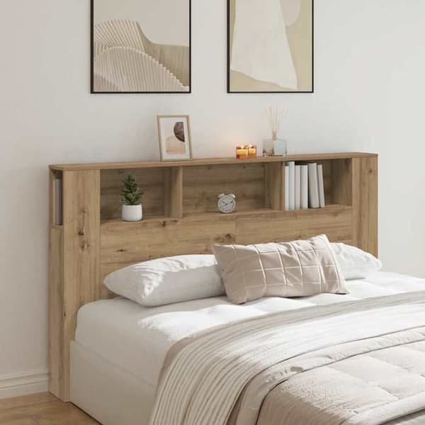 Maison Exclusive - Håndlavet egetræ senghovedgærde 180x18,5x102,5 cm