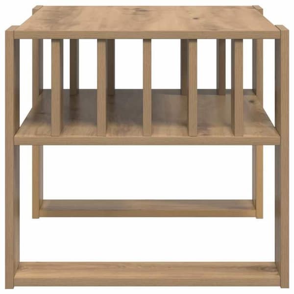 Bord - EKSKLUSIV HUS - 66 x 49,5 x 45 cm - Ingeniørtræ - Indbyggede hylder - Rektangulær