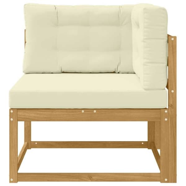 Maison Exclusive - Utehörnsoffa Polyester Vit