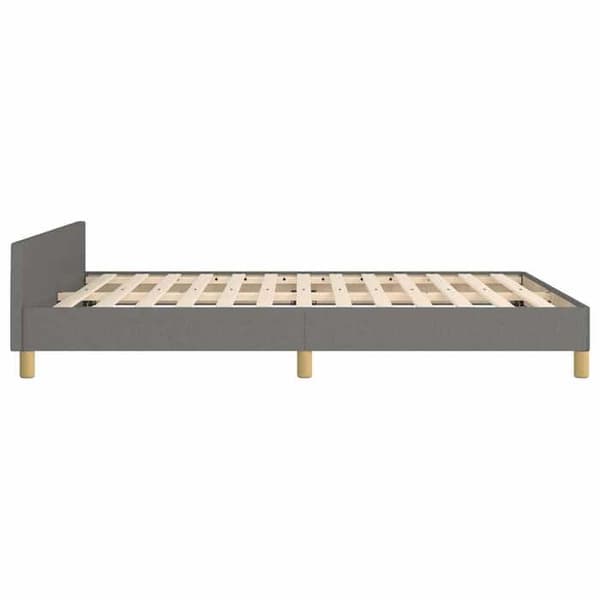 Maison Exclusive - Sängram utan madrass mörkgrå 140x200 cm tyg