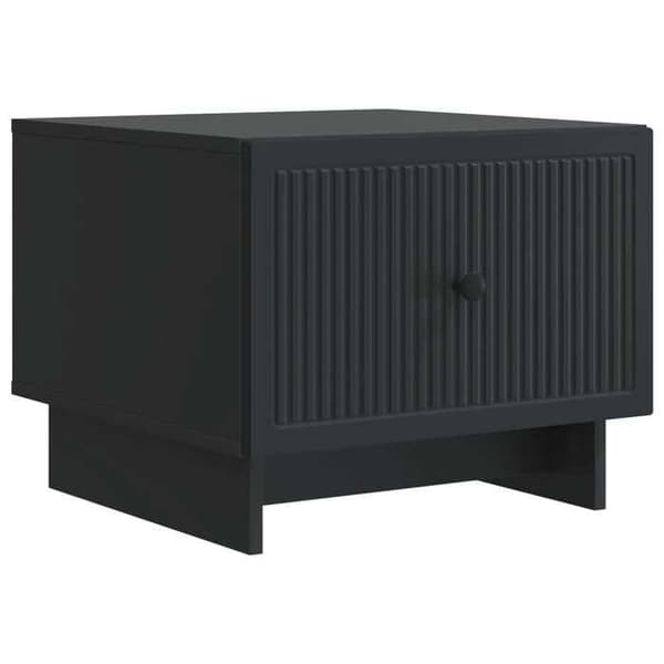 Maison Exclusive - Sort sofabord 49 x 50 x 40 cm Ingeniørtræ