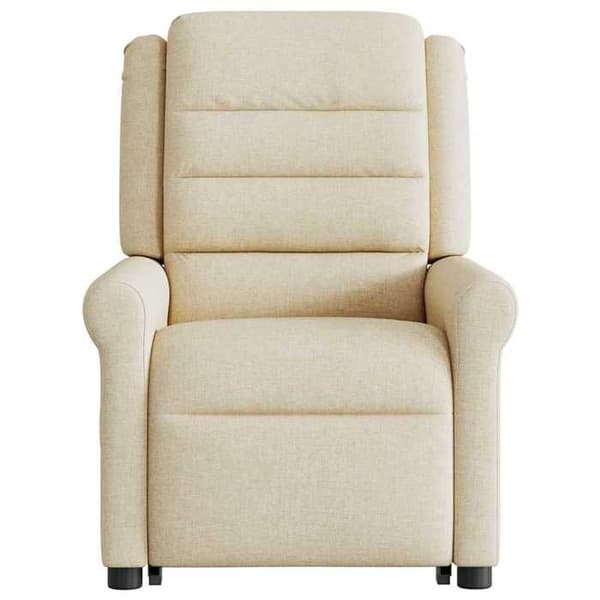 Maison Exclusive - Recliner Fåtölj Creme Tyg Grädde