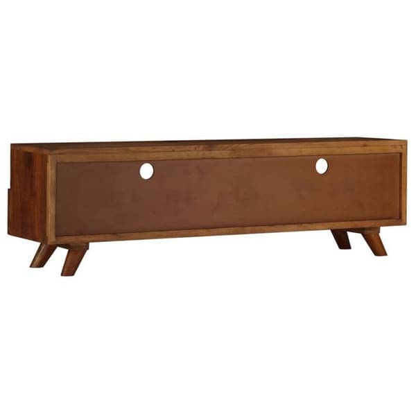 Maison Exclusive - TV-møbel i solid genbrugstræ 140x30x40 cm brun