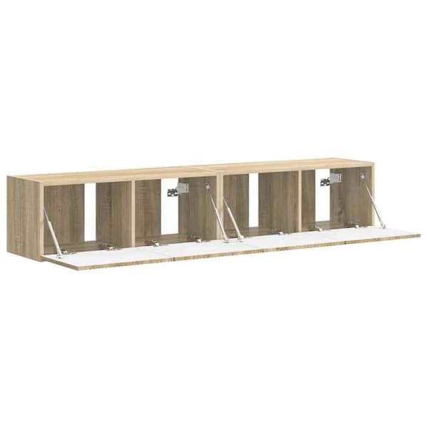 Maison Exclusive - Väggmonterad TV-möbel 2 st Sonoma Ingenjörsträ