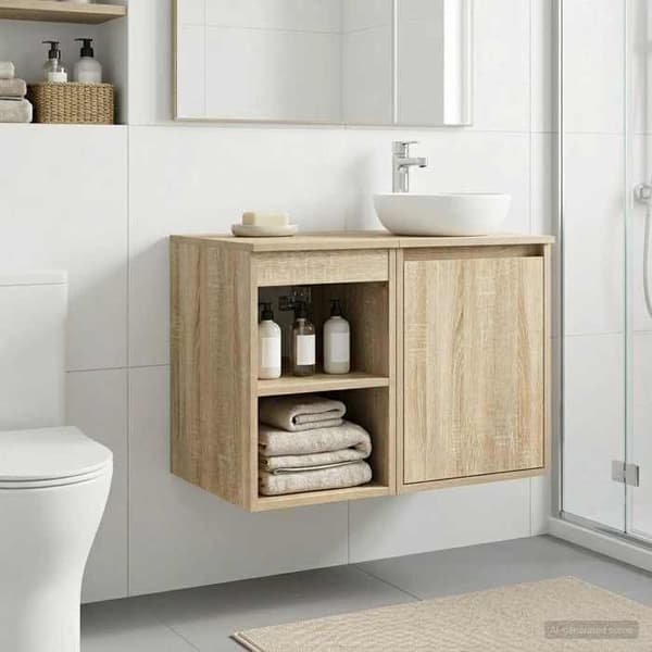 Maison Exclusive - Badeværelsesmøbel In-between Sonoma Eg 30 x 41 x 50 cm