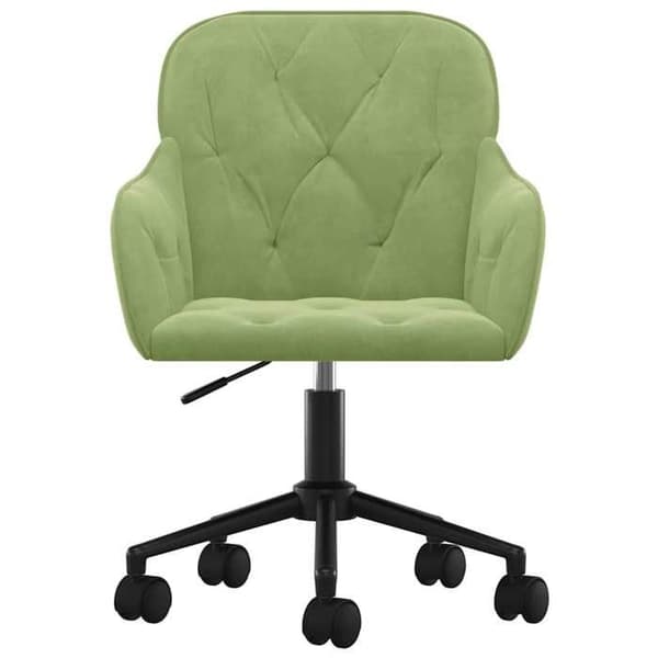 Maison Exclusive - Snurrstol för kontor Ljusgrön Sammet Ljusgrön