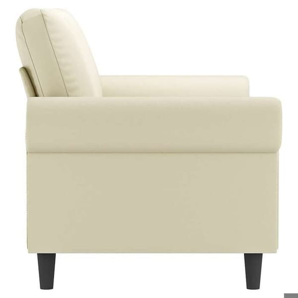 Maison Exclusive - 2-personers sofa Creme 140 cm Syntetisk læder Grädde