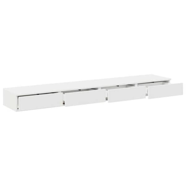 Maison Exclusive - Hvid sengeskuffe 180 x 36,5 x 16,5 cm Ingeniørtræ