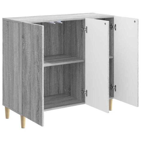 Maison Exclusive - Buffet Sonoma grå 89 x 34,5 x 80 cm Ingeniørtræ