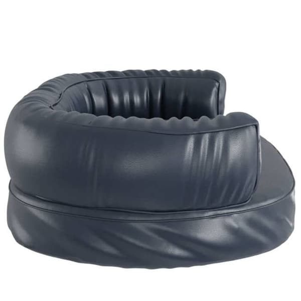 Maison Exclusive - Ergonomisk hundeseng Mousse Mørkeblå 75x53cm Simili-læder Mörkblå