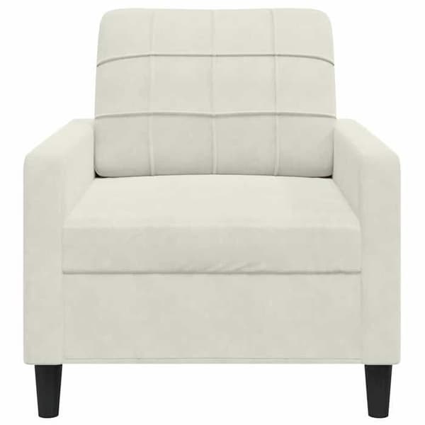 Maison Exclusive - Fåtölj Crème 60 cm Sammet
