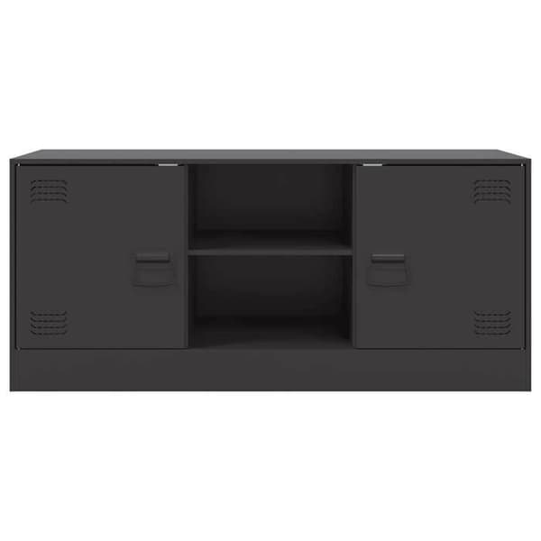 Maison Exclusive - Sort TV-møbel 99x39x44 cm stål