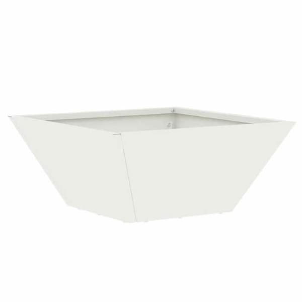 Maison Exclusive - Trädgårdskrukor 5 st Vit 35 x 35 x 15 cm