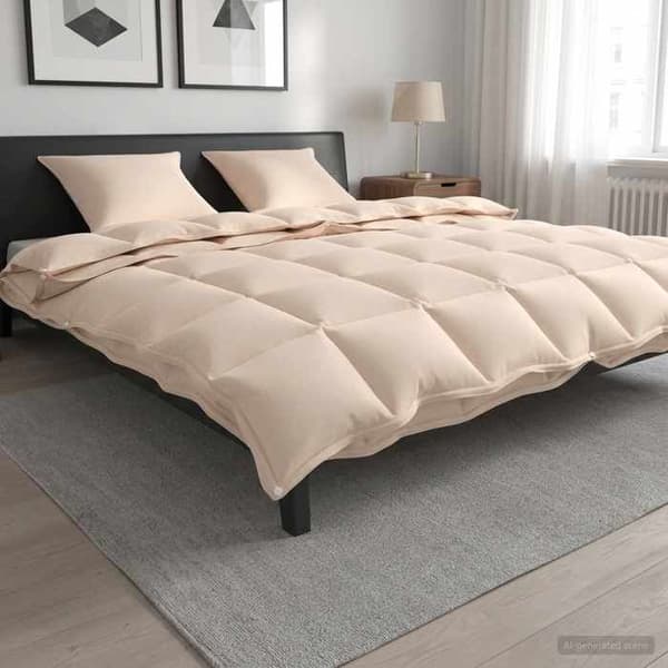 Maison Exclusive - Duvetset 2 pc 260 x 220 cm Kapok och Polyester Beige