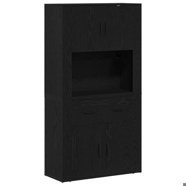 Maison Exclusive - Sort eg 80 x 33 x 150 cm svart ek