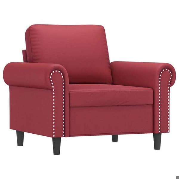 Maison Exclusive - Rød bordeaux Stol 60 cm Simililæder