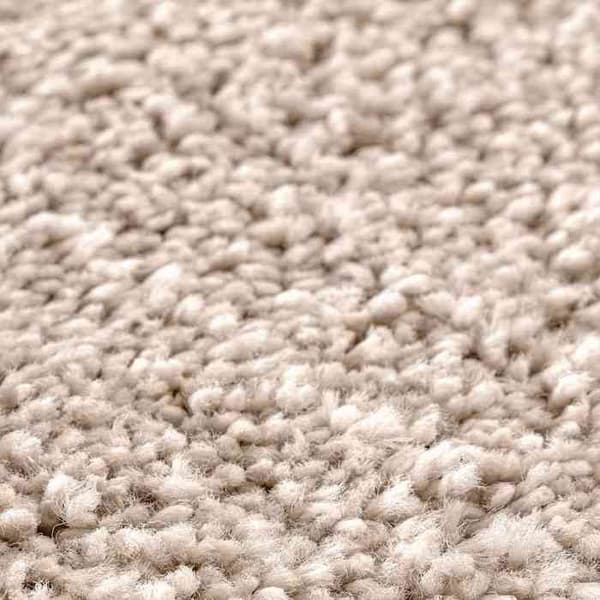 Maison Exclusive - Antiskrid Shaggy Tæppe Creme 160 x 160 cm PP Grädde