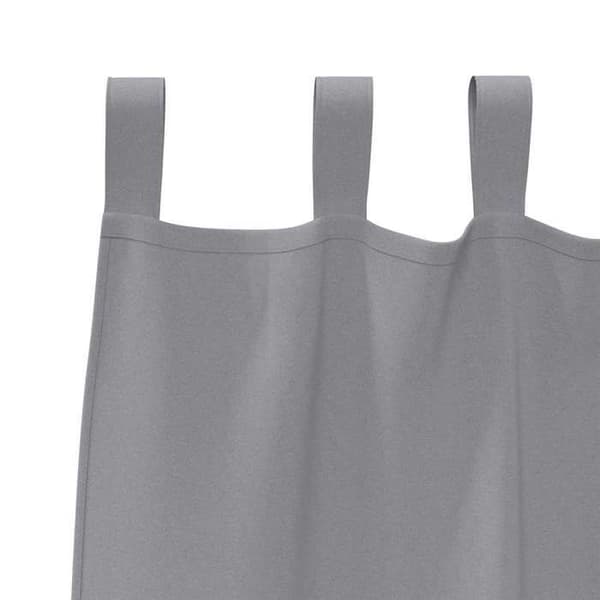Maison Exclusive - Mörkläggande gardiner med ringar 2 st Ljusgrå 245 x 140 cm Ljusgrått