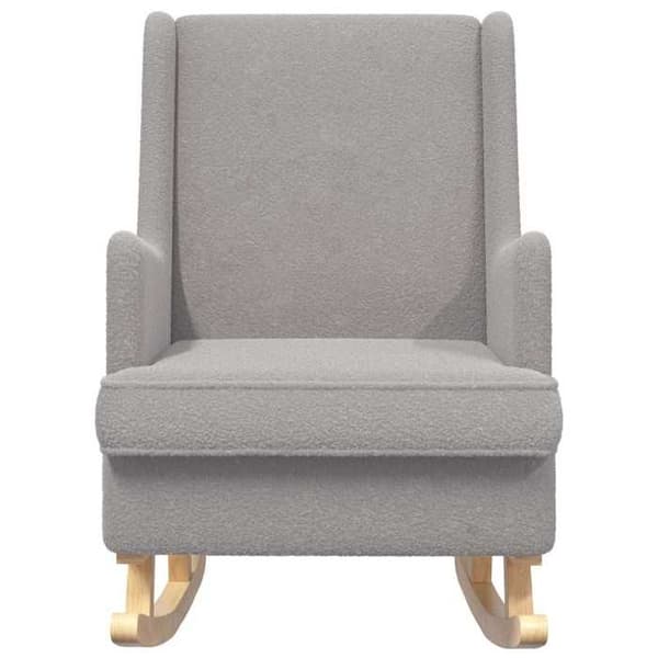 Maison Exclusive - Lys grå gyngestol 62 x 80 x 85 cm Bouclé