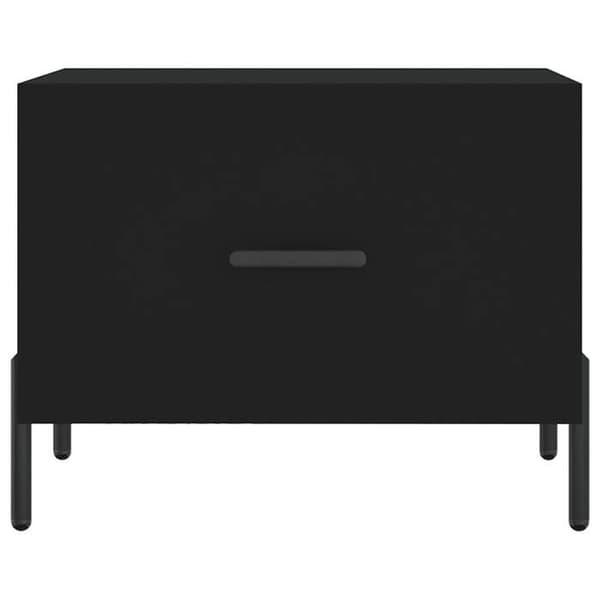 Maison Exclusive - 2 stk. sorte sofaborde 50x50x40 cm i ingeniørtræ