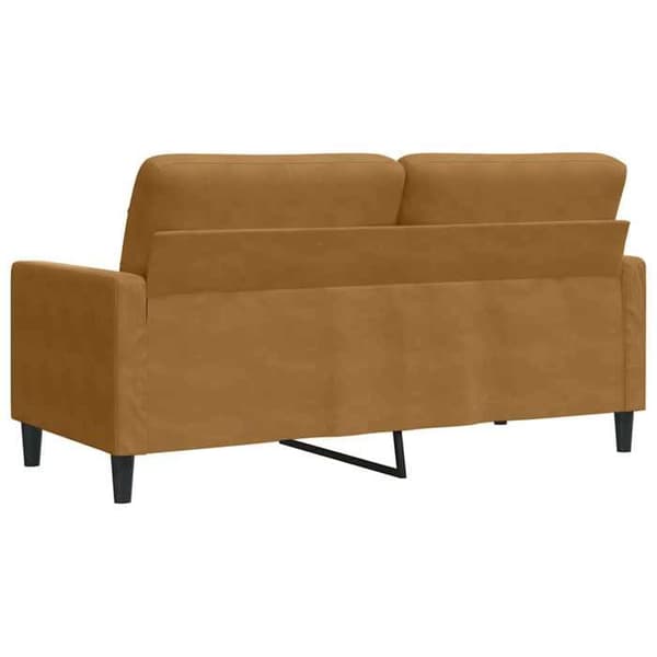 Maison Exclusive - Soffa 2-sits Brun 140 cm Sammet