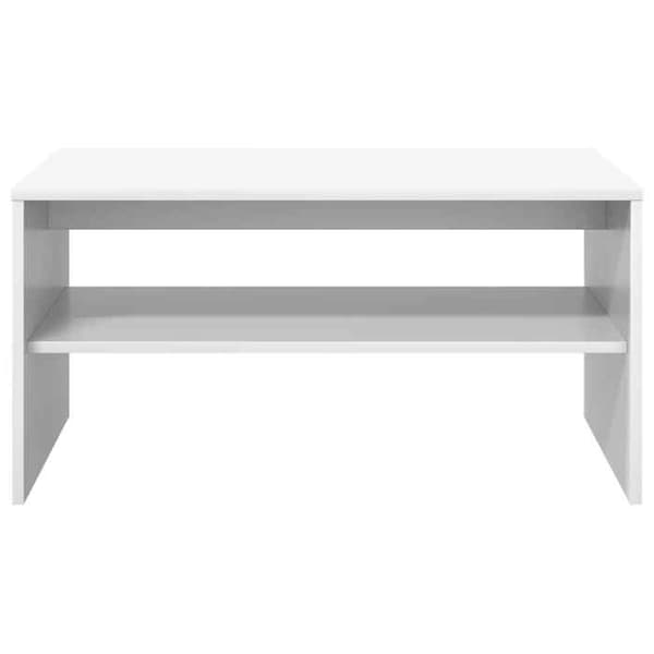 Maison Exclusive - Låg bord Vit 80 x 50 x 40 cm Ingenjörsträ Vit