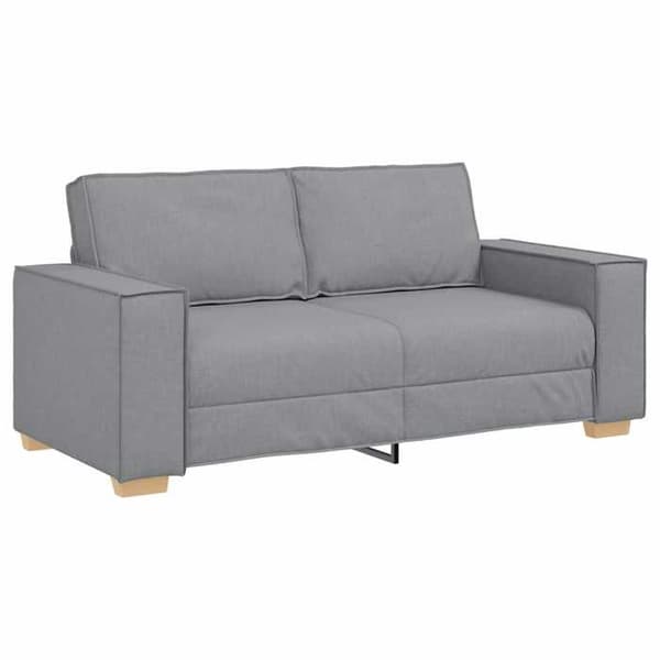 Maison Exclusive - Soffa 2 platser Ljusgrå 180x78x84 cm Tyg Ljusgrått
