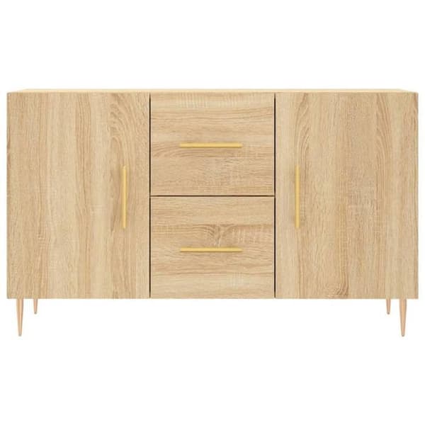 Maison Exclusive - Buffé ek sonoma 100x36x60 cm ingenjörsträ