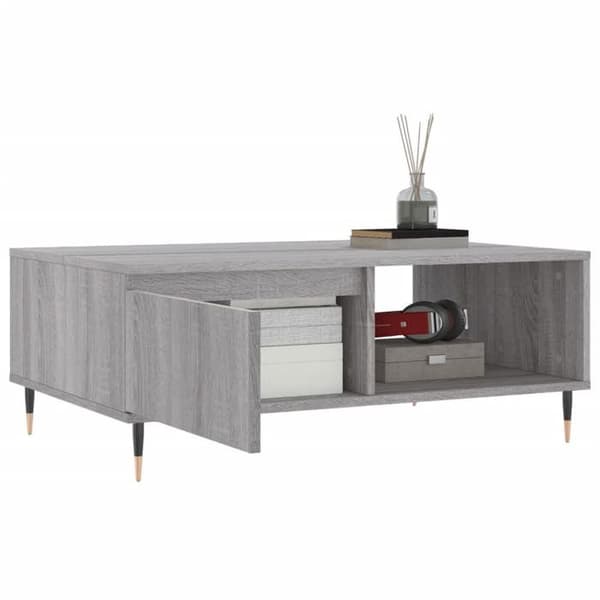 Maison Exclusive - Soffbord sonoma grå 90x60x35 cm ingenjörsträ