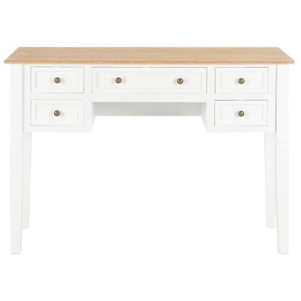 Maison Exclusive - Kontor Vit 109,5 x 45 x 77,5 cm Trä Vit