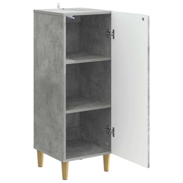 Maison Exclusive - Buffé Grå betong 33 x 34,5 x 90 cm Ingenjörsträ
