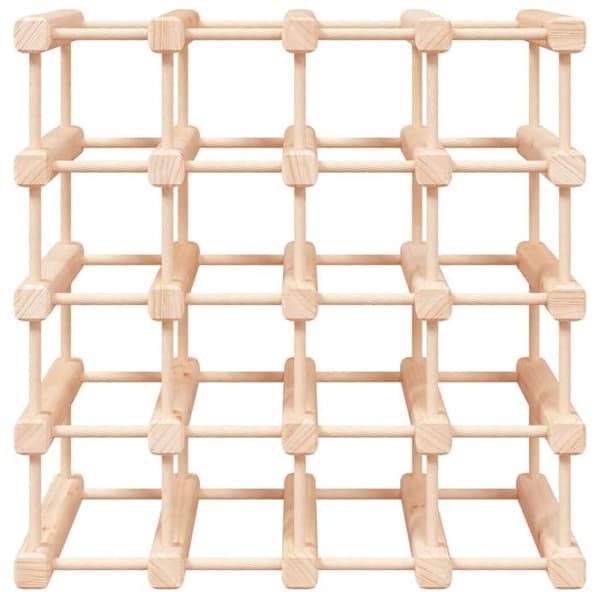 Maison Exclusive - Vinlåda för 20 flaskor 46,5x23x46,5 cm massiv furu