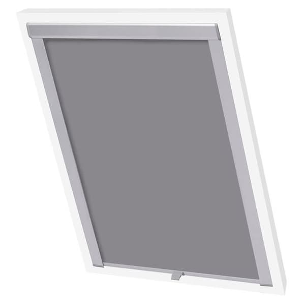 Rullakaihtimet - C04 - Harmaa matta - Valoa estävä polyesteri - 383x740 mm Grå